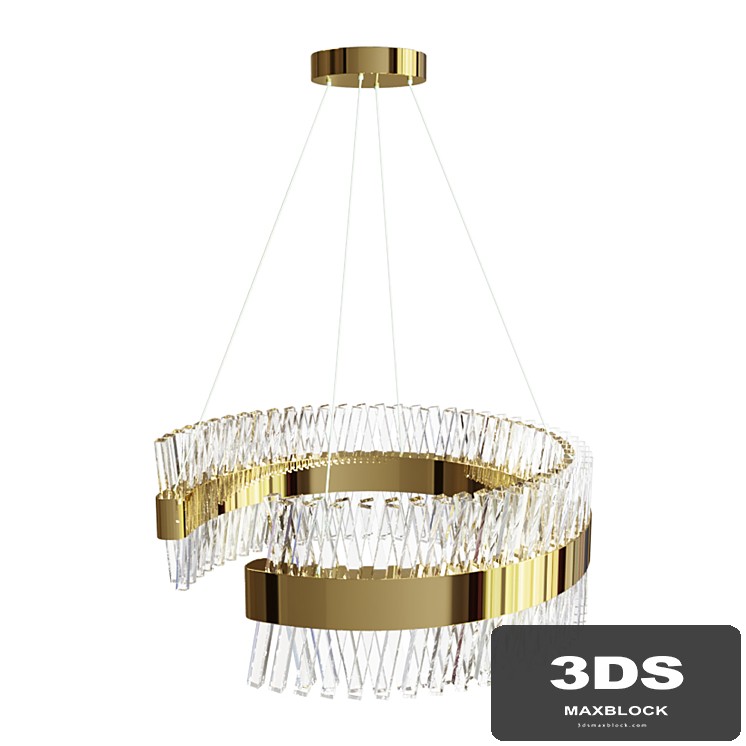 Glass chandelier LED