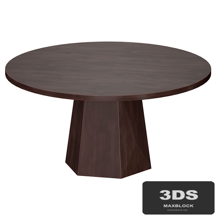 Kesling 60 "Round Wood Dining Table (Crate and Barrel)
