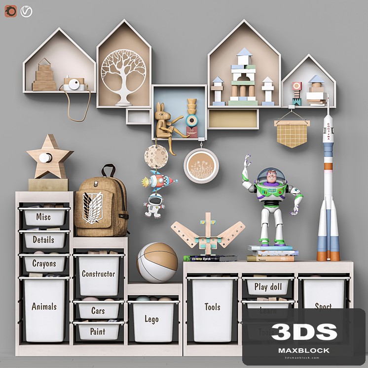 Toys and furniture set 104
