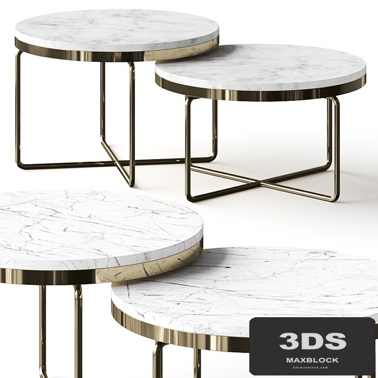 Nordic Studio Lounge Nesting Coffee Tables