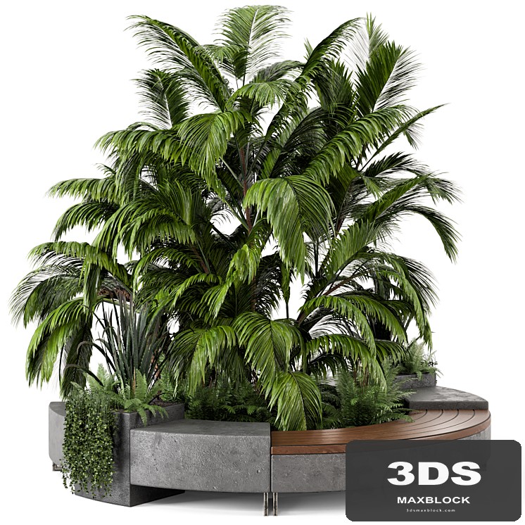 Outdoor Garden set bush and Tree - Garden Set 158
