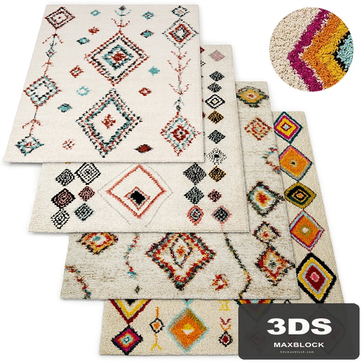 Shaggy rug Multicolour Collection by Benuta