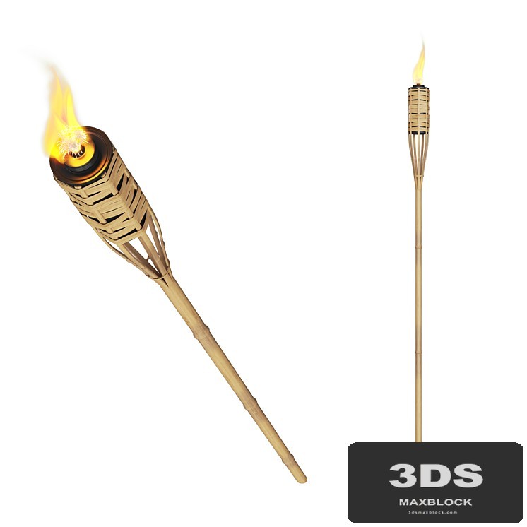 Bungalow torch bamboo