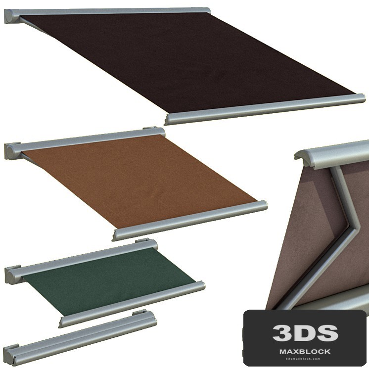 Sliding outdoor awning sun canopy