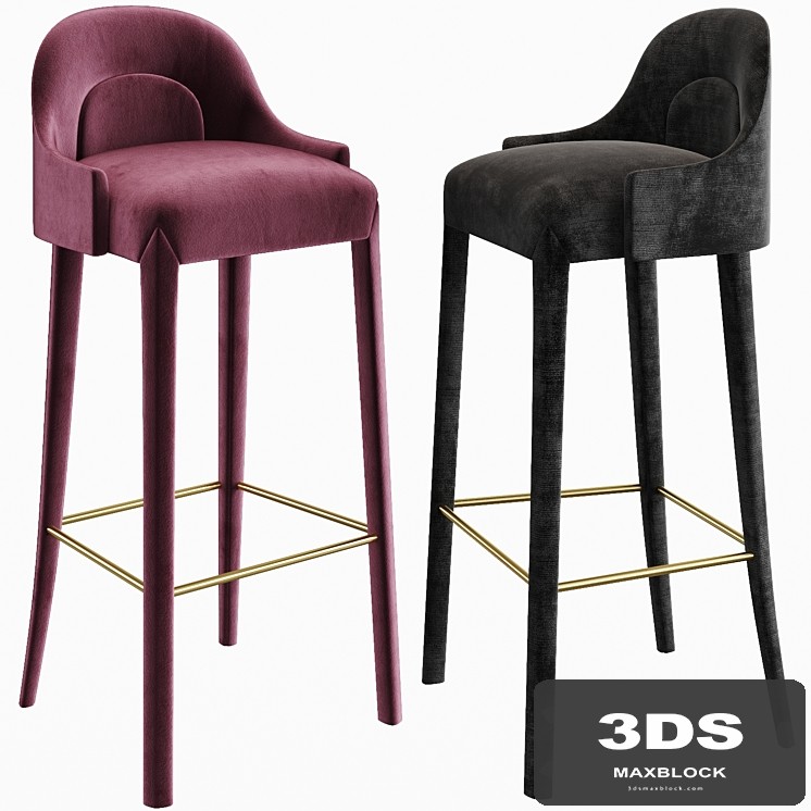 Juliettes Interiors Elegant Designer Bar Stool SKU: JBK220A