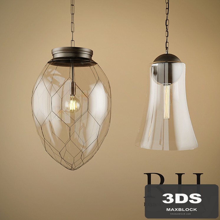 COLLINS PENDANT &amp; GLASS BANQUE PENDANT