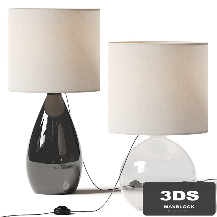 West Elm Foundational Glass Table Lamps
