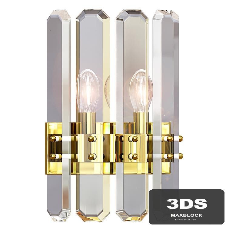 Modern crystal wall lamp bedroom