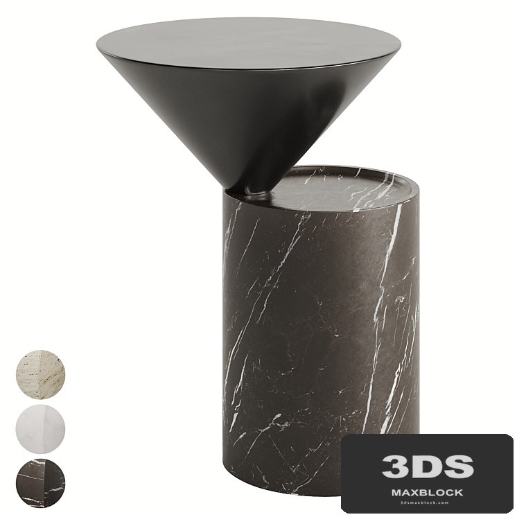 DE LA ESPADA LAUREL SIDE TABLE IN MARBLE