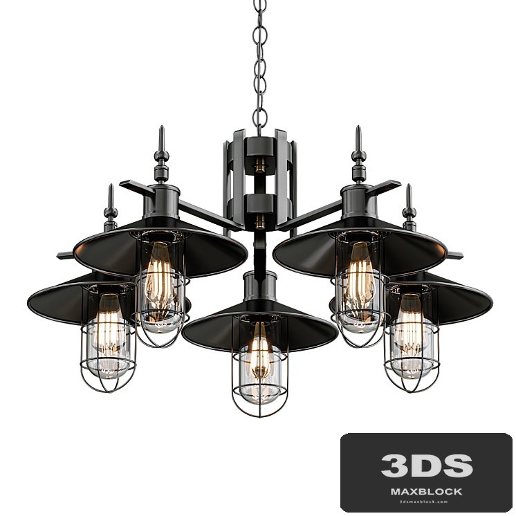 Cone chandelier