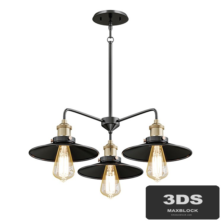 Conical chandelier lamp