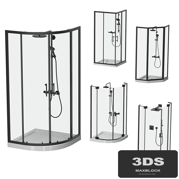 Shower enclosures Cezares set 2