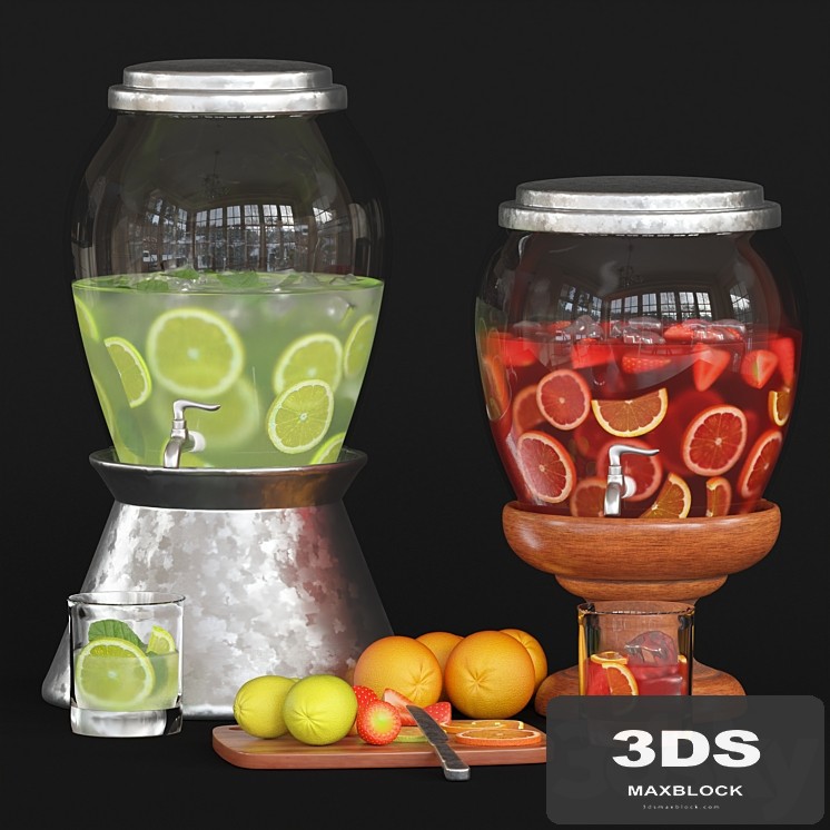 classic glass drink dispenser