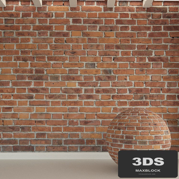 Brick wall. Old brick. 162