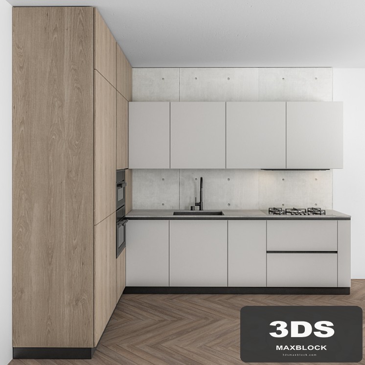 Kitchen Modern - White and Wood 52