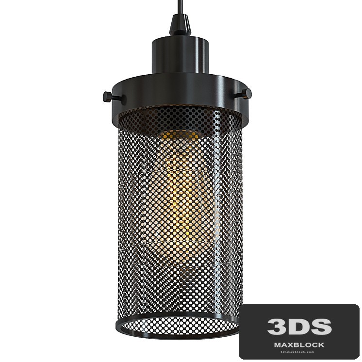Black Mesh Cylinder
