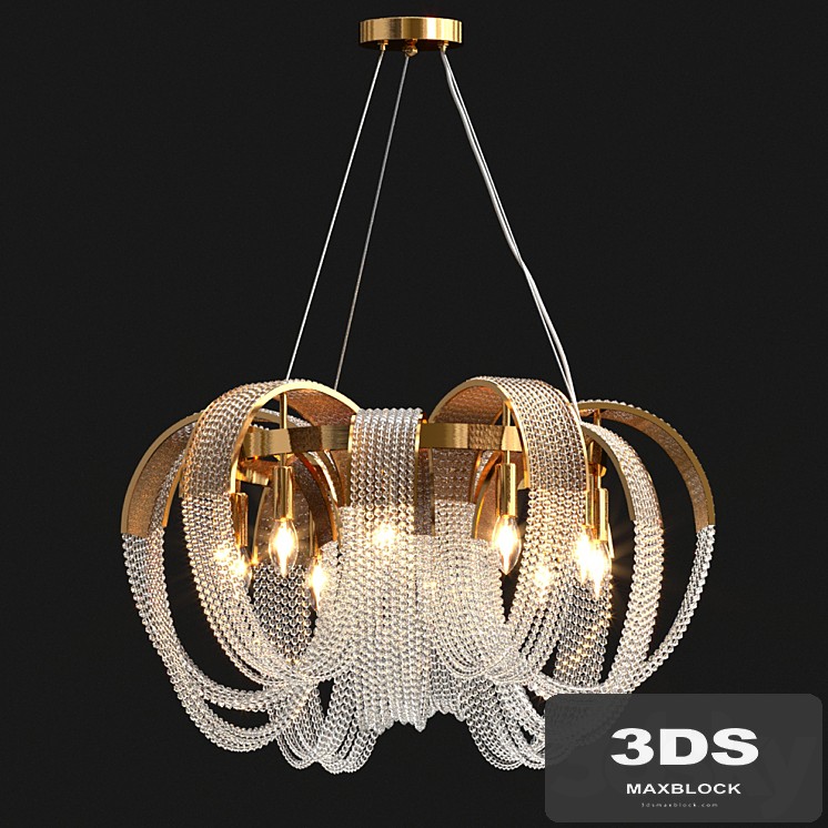 Pelagia Crystal round chandelier small
