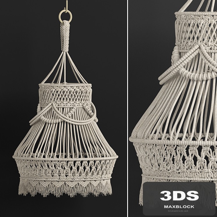 macrame chandelier 01