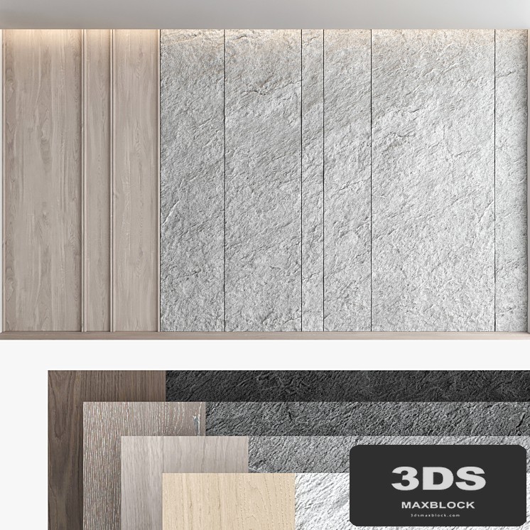 Decorative wall panel set 59