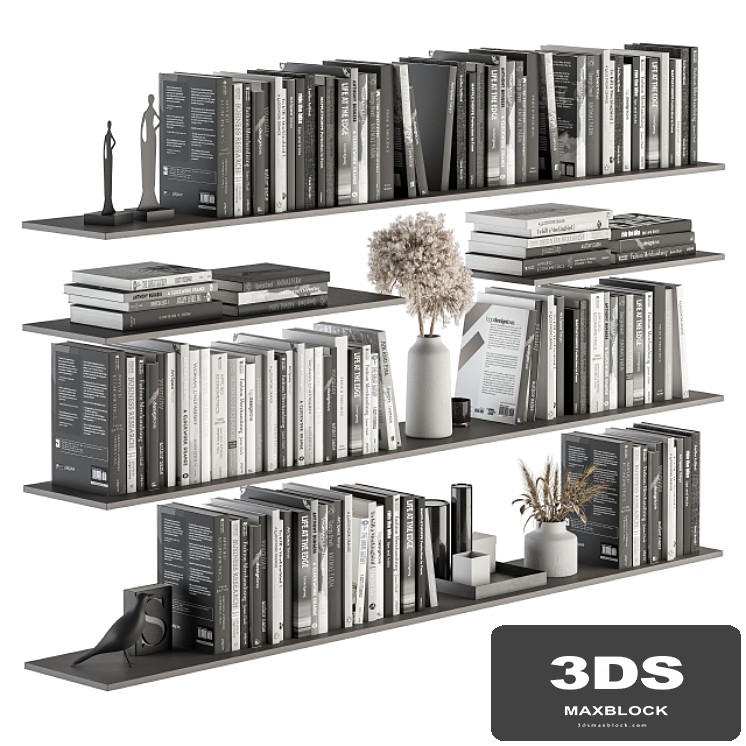Decorative Set on Shelves and Decor objects - Set 07