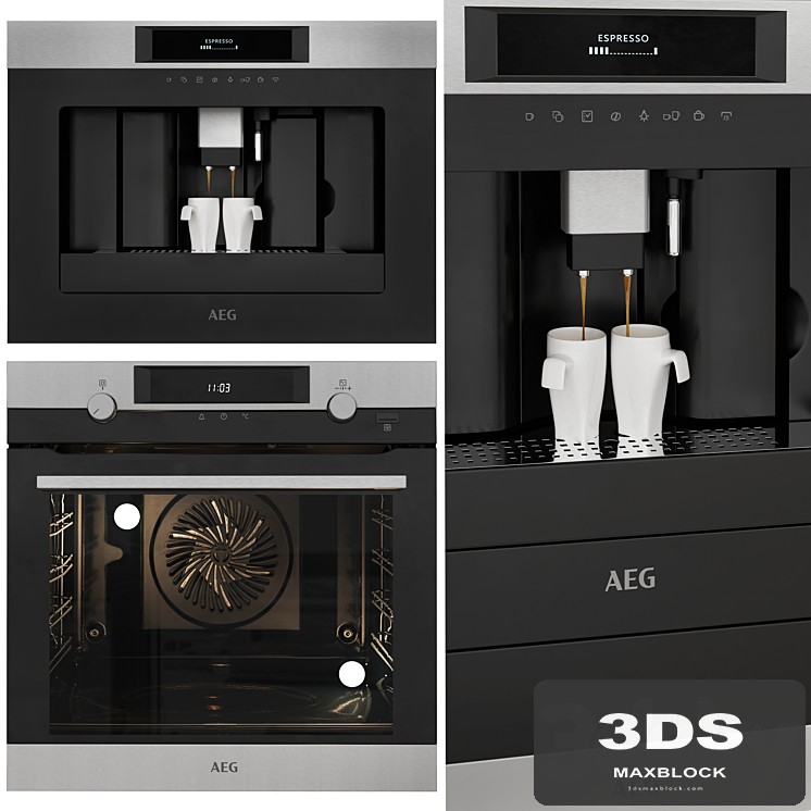 AEG Espresso Coffee Machine and SteamBake Oven