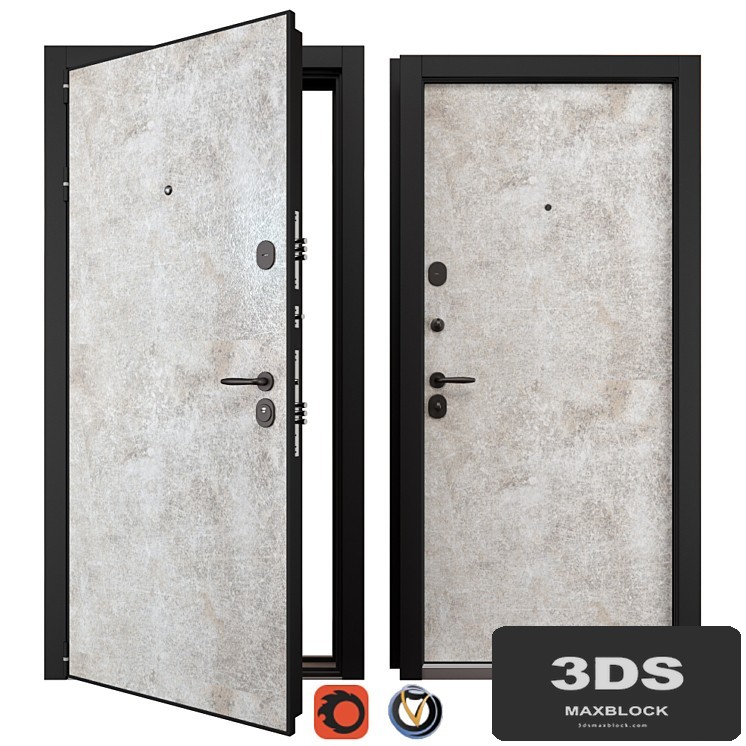 Entrance metal door Newest NT HPL 1 (Holz)