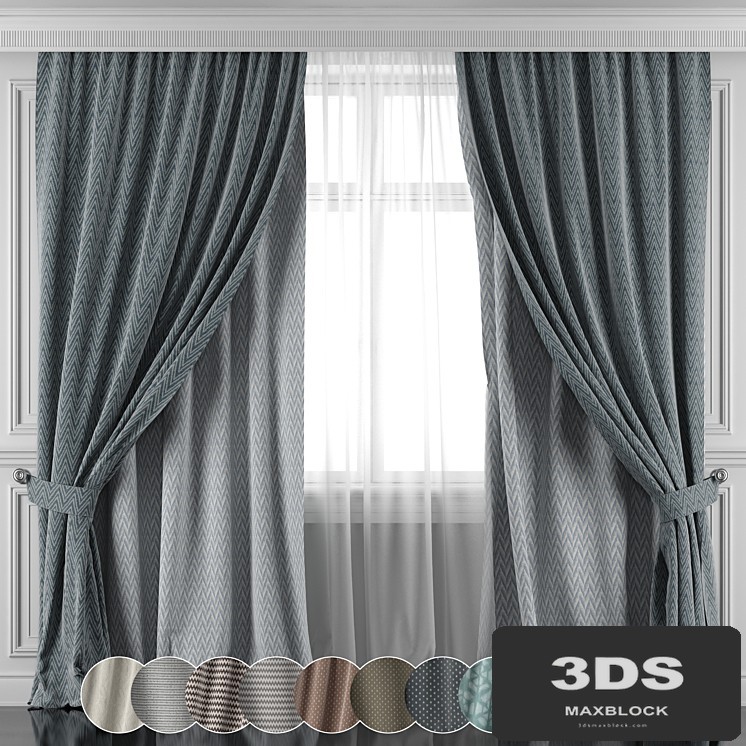 Set of curtains 450-455