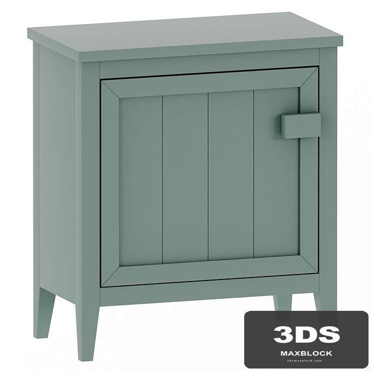 Headboard table with 1 door, Carlos