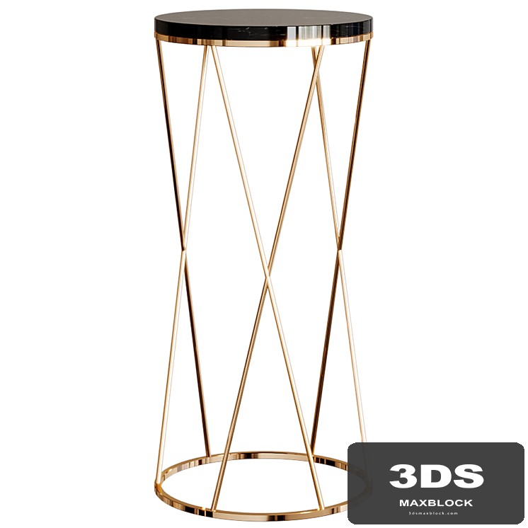 Side table with marble top