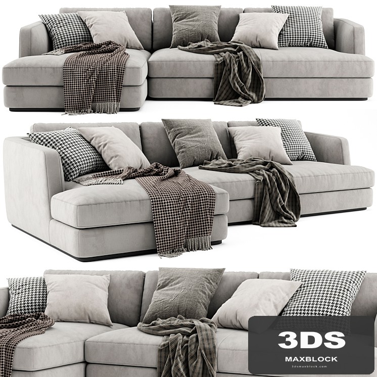 Flexform Barret Chaise Longue Sofa