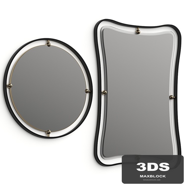 Arteriors Janey Round Hourglass Mirrors