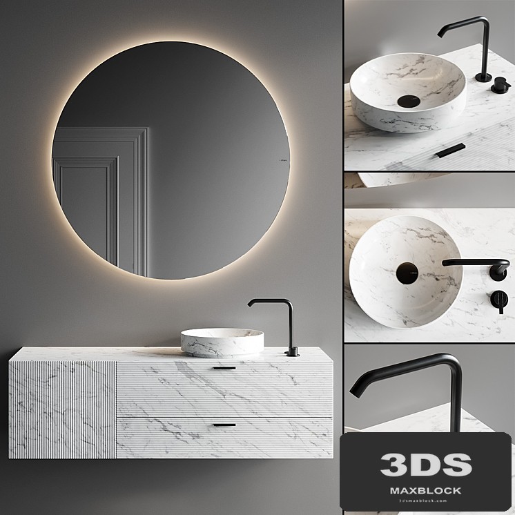 Inbani Grate 02 Vanity Unit Set 5