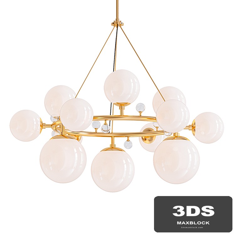 Troon round chandelier