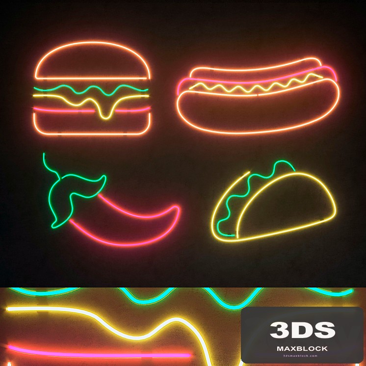 Light modules Set 61 Neon