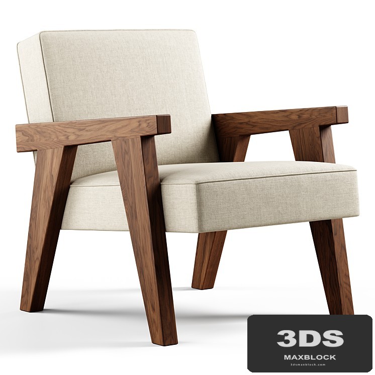 Zara Home - The walnut armchair with hemp upholstery