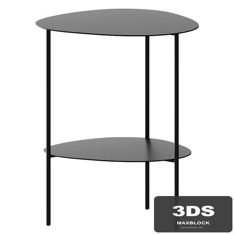 Corte Oval side table black metal coffee table Coffee table coffee table