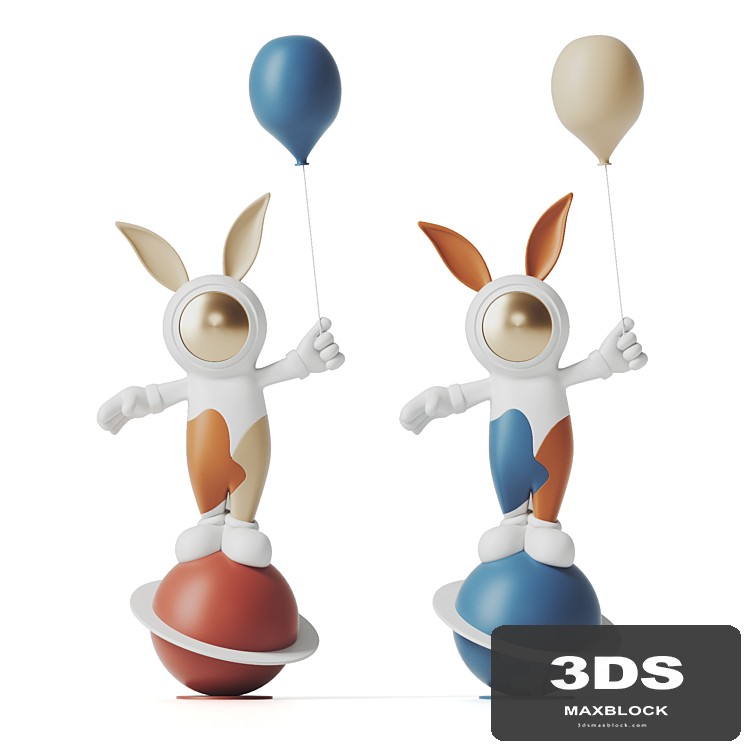 The rabbit sculpture
