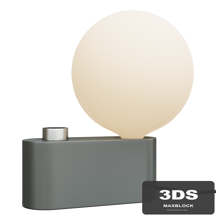 Tala alumina table lamp with sphere iv bulb