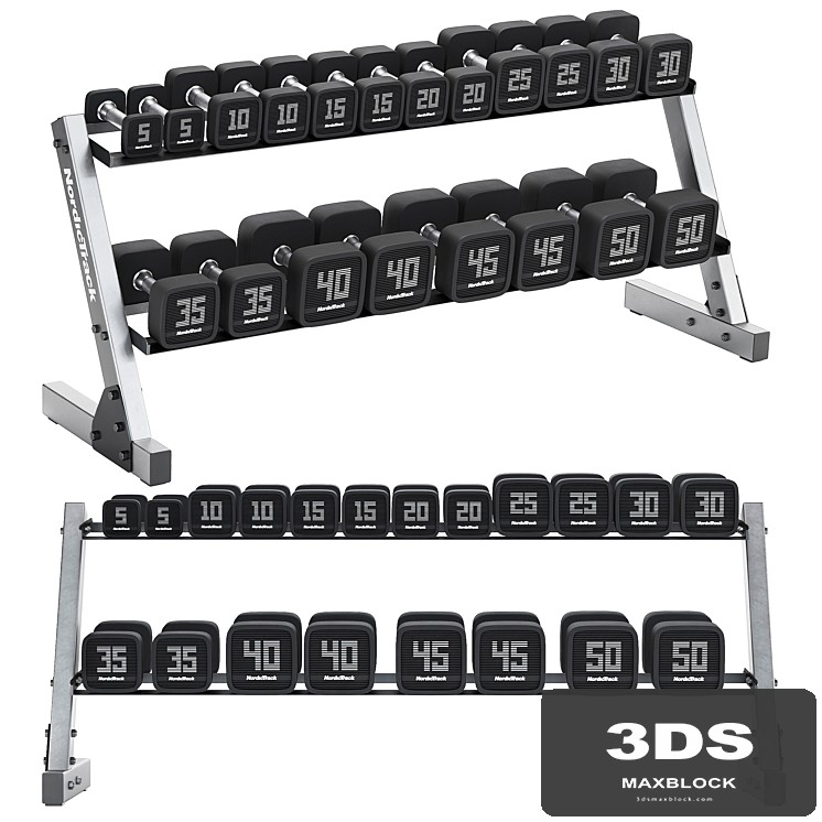 Premium Dumbbell Set and Dumbbell Rack