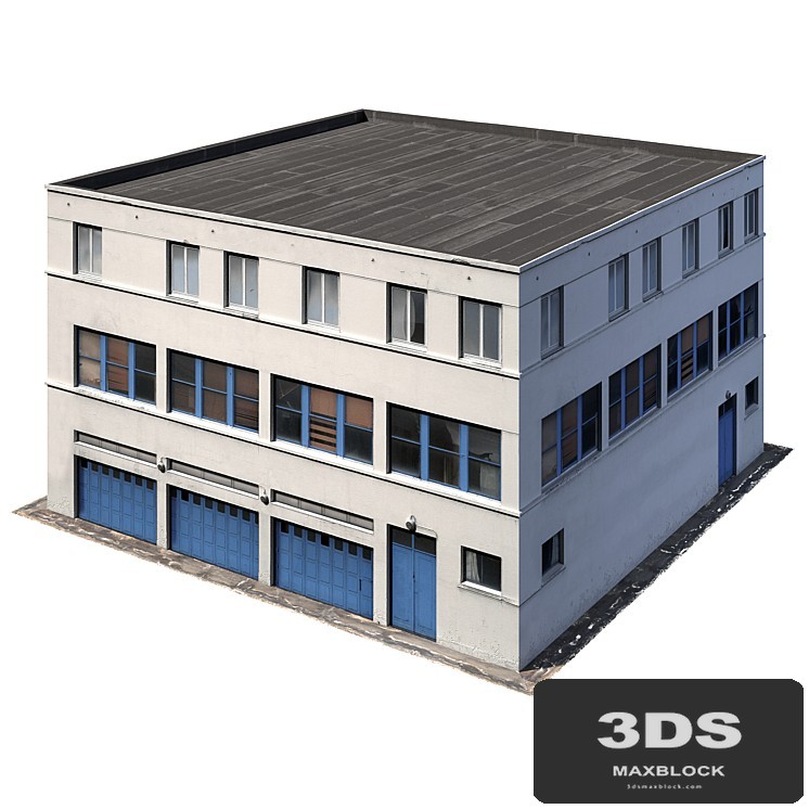 Low poly building 8K texture