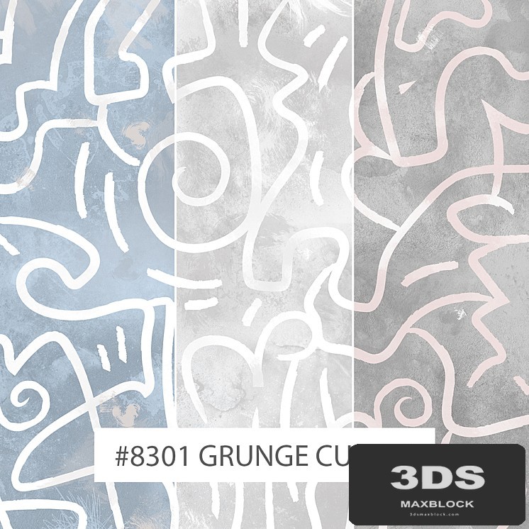 Creativille | Wallpapers | 8301 Grunge Curves