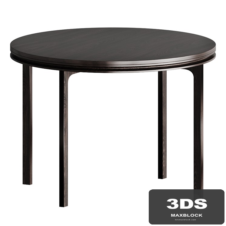 Groove round dining table