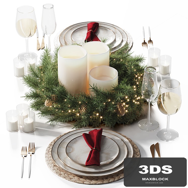 Christmas tableware
