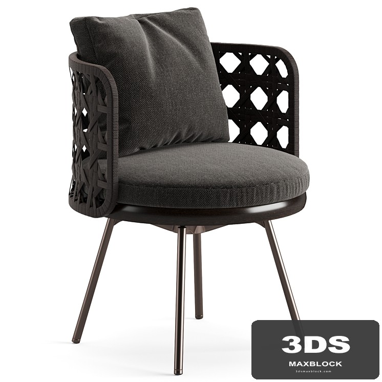 Minotti Torii Nest Dining Little Armchair