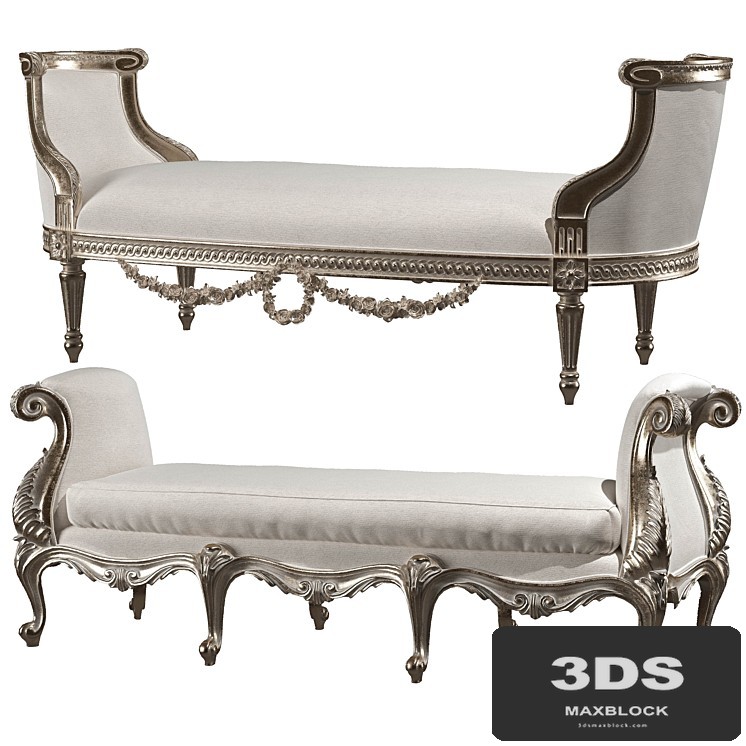 kosovart rococo bench
