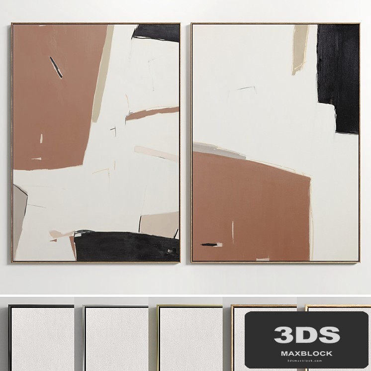 Plaster Two Photo Frame E-29
