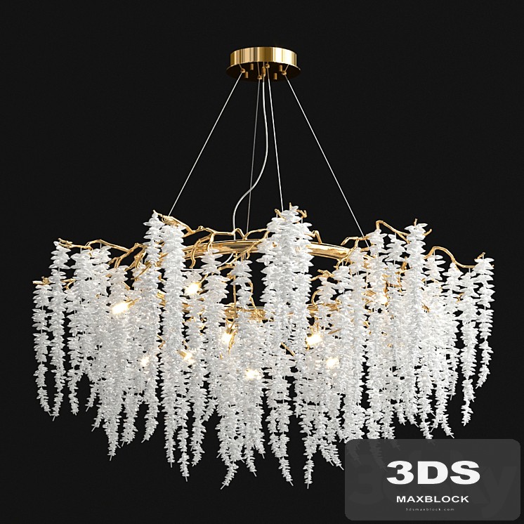 Crystal snowflake chandelier
