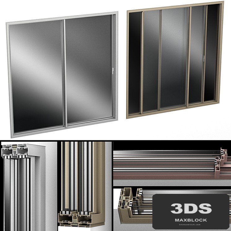 Sliding Stained Glass Aluminum doors