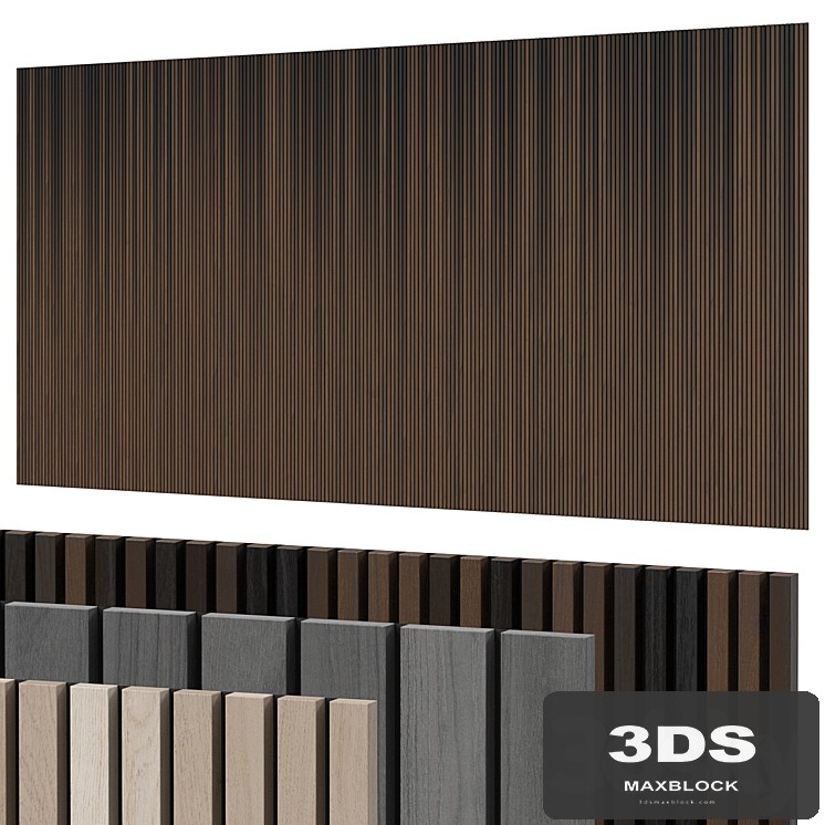 Panels with slats