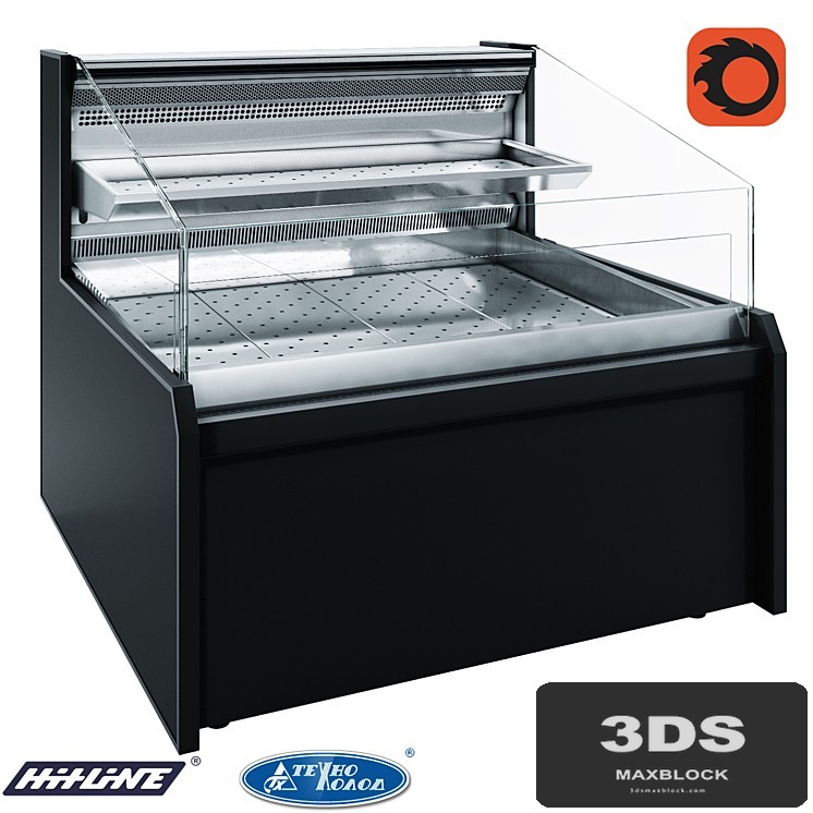 Refrigerated display case 1622 Missouri AC 120 cascade fish self 120-DPLM